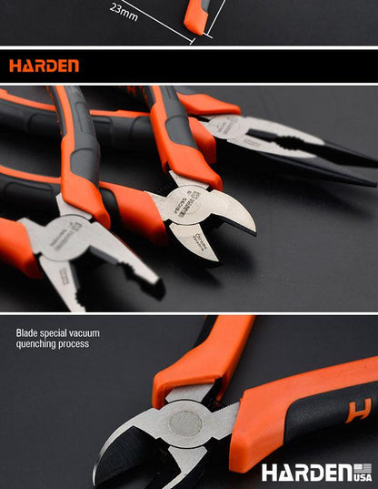 Alicate de Corte Diagonal HARDEN Industry Line 160 mm (6”) em Aço Cromo-Vanádio (CR-V)