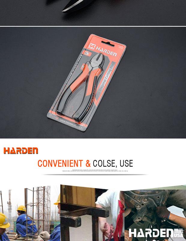 Alicate de Corte Diagonal HARDEN Industry Line 160 mm (6”) em Aço Cromo-Vanádio (CR-V)