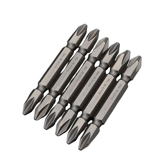 Kit com 10 Pontas PH2 (6 mm - 1/4") Harden em Aço S2 – 65 mm e 100 mm