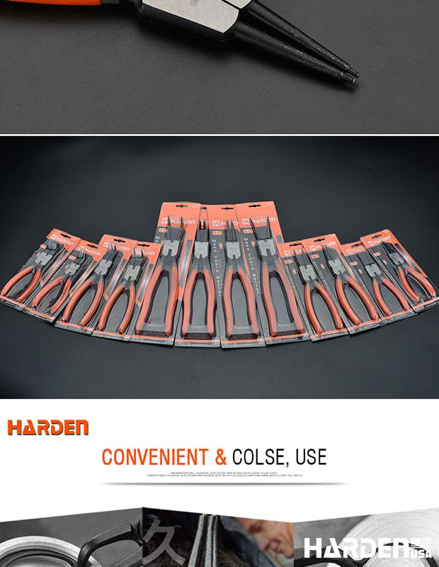 Alicate para Anel Elástico Externo Reto HARDEN – Aço Carbono Forjado, Alta Resistência e Acabamento Anticorrosivo (7”, 9” e 13”)