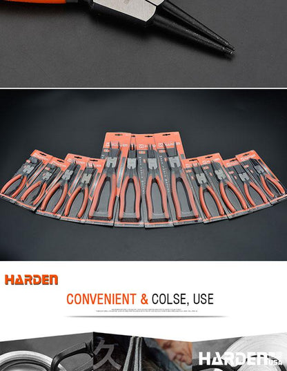 Alicate para Anel Elástico Externo Reto HARDEN – Aço Carbono Forjado, Alta Resistência e Acabamento Anticorrosivo (7”, 9” e 13”)