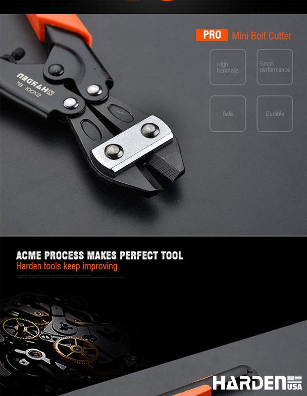 Cortador de Vergalhão Mini 8” (200 mm) HARDEN – Lâminas Cr-V Temperadas e Cabo Ergonômico