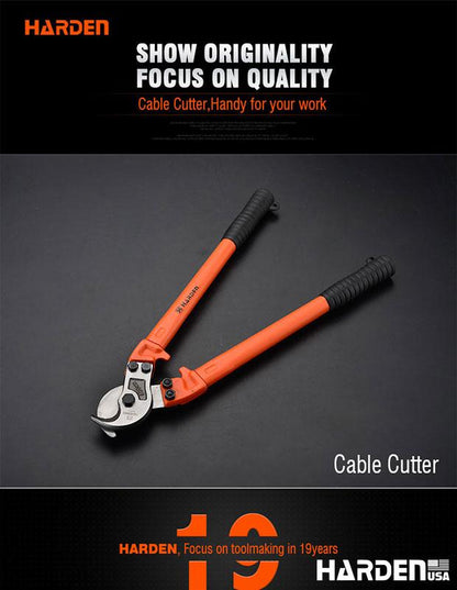 Alicate Corta Cabos Harden – Lâminas em Aço T8 Temperado para Corte de Cabos de Cobre e Alumínio