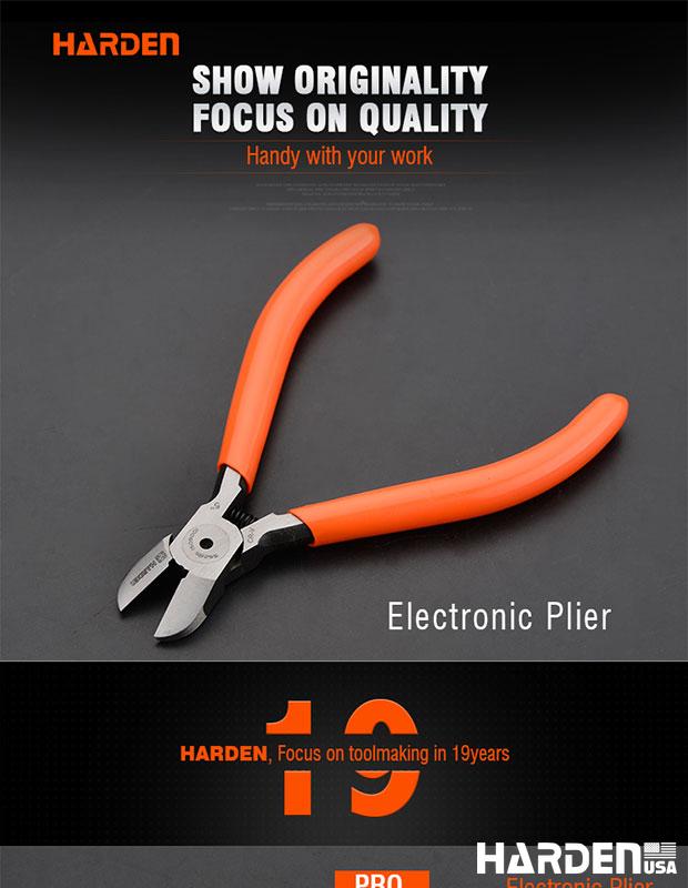 Alicate Eletrônico de Corte 125 mm (5”) HARDEN em Aço Alto Carbono