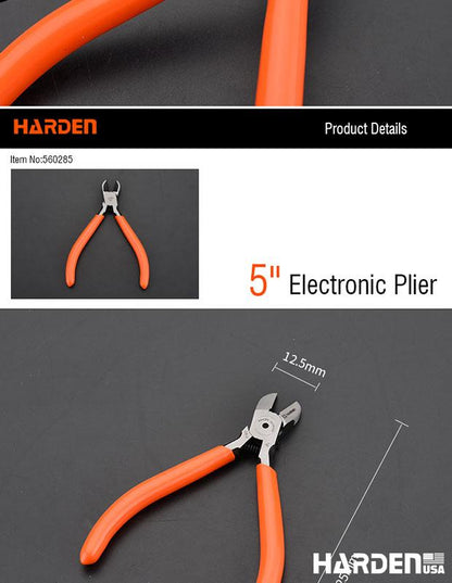 Alicate Eletrônico de Corte 125 mm (5”) HARDEN em Aço Alto Carbono