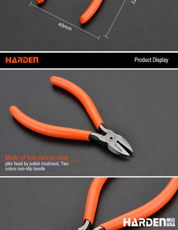 Alicate Eletrônico de Corte 125 mm (5”) HARDEN A05 em Aço Alto Carbono