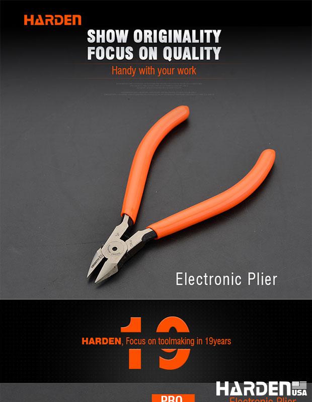 Alicate Eletrônico de Corte 125 mm (5”) HARDEN em Aço Alto Carbono