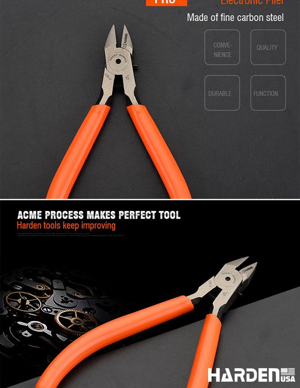 Alicate Eletrônico de Corte 125 mm (5”) HARDEN em Aço Alto Carbono