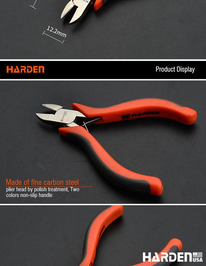 Alicate Universal Mini 114 mm (4,5”) em Aço Carbono HARDEN com Cabo Ergonômico