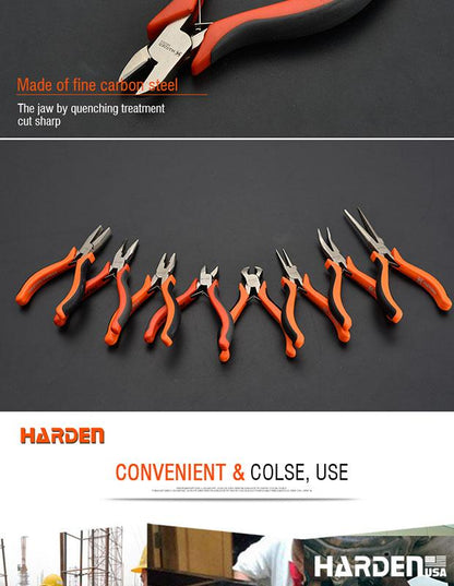 Alicate Universal Mini 114 mm (4,5”) em Aço Carbono HARDEN com Cabo Ergonômico