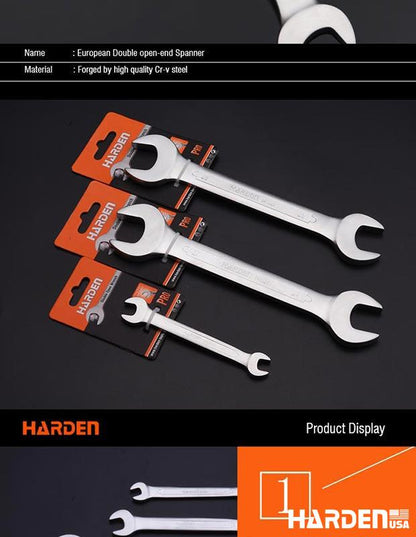 Chave Fixa Dupla Harden – Aço CRV (Cromo-Vanádio) de Alta Resistência