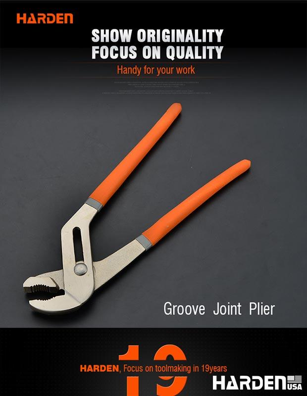 Alicate Ajustável Tipo Bomba d’Água HARDEN em Aço Carbono Forjado 254 mm (10”) e 305 mm (12”)