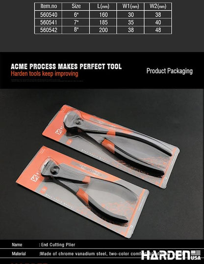 Alicate Torquês 6" (150 mm) e 8" (200 mm) em Aço Carbono #55 Temperado para Corte Preciso