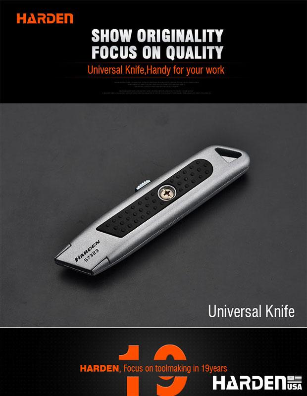 Estilete Universal HARDEN 18 mm (3/4”) em Liga de Zinco Reforçada