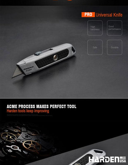 Estilete Universal HARDEN 18 mm (3/4”) em Liga de Zinco Reforçada