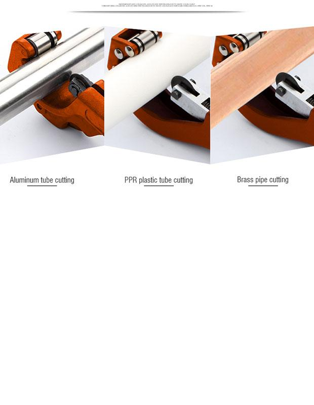 Cortador de Tubo Reforçado HARDEN 12–75mm (1/2"–3") com Lâmina em Aço 65Mn