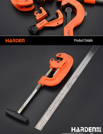 Cortador de Tubo Reforçado HARDEN 12–75mm (1/2"–3") com Lâmina em Aço 65Mn