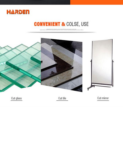 Cortador de Vidro Automático HARDEN 175 mm com Reservatório de Óleo – Corte de 2 a 12 mm