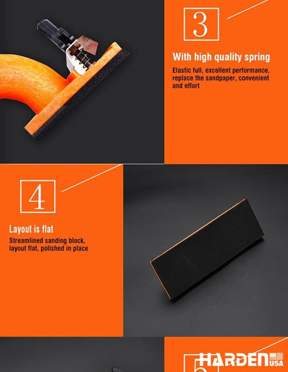 Bloco de Lixamento 230x80mm HARDEN – Ideal para Madeira e Paredes