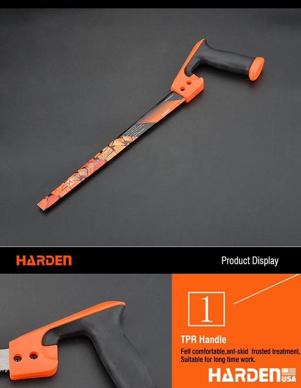 Serrote Manual 300 mm HARDEN – Lâmina em Aço #65Mn Temperado e Cabo TPR Antiderrapante