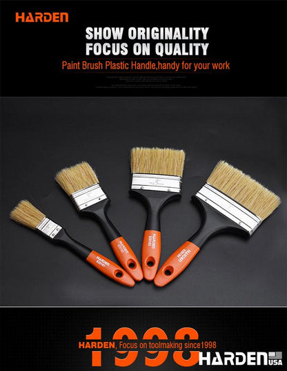 Pincel de Cerdas Brancas HARDEN com Cabo Plástico para Pintura