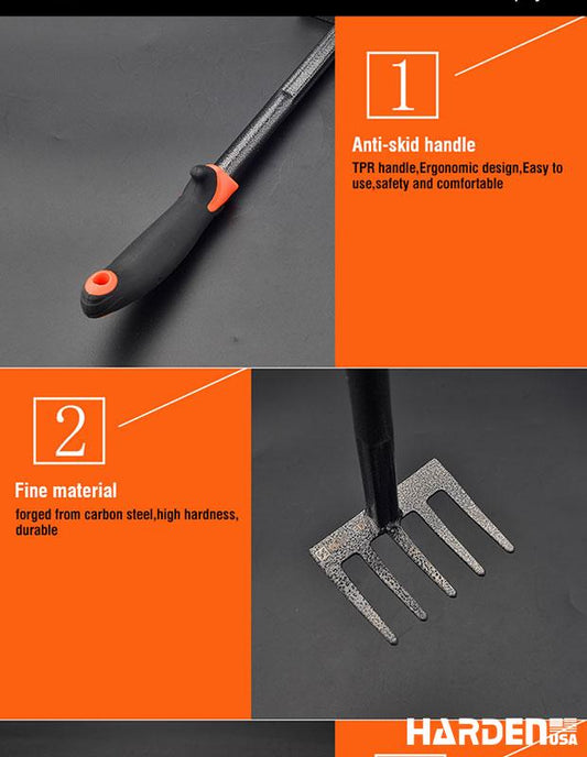 Pazinha de Jardinagem HARDEN 350 mm em Aço Carbono com Cabo Emborrachado