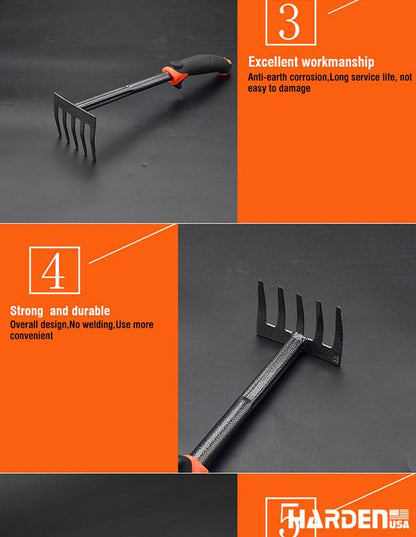 Pazinha de Jardinagem HARDEN 350 mm em Aço Carbono com Cabo Emborrachado