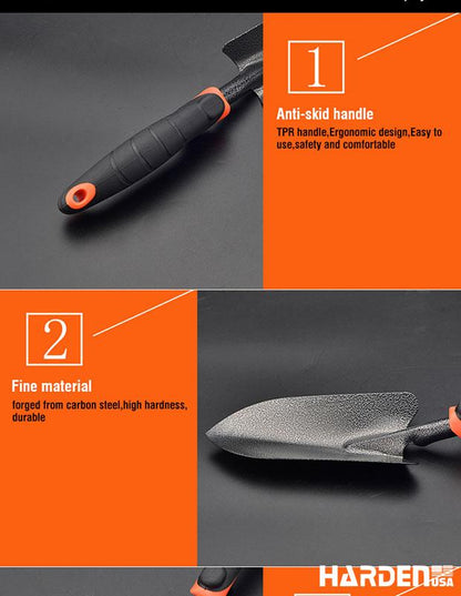 Pá de Jardim HARDEN em Aço Carbono – Cabo Ergonômico TPR 350 mm