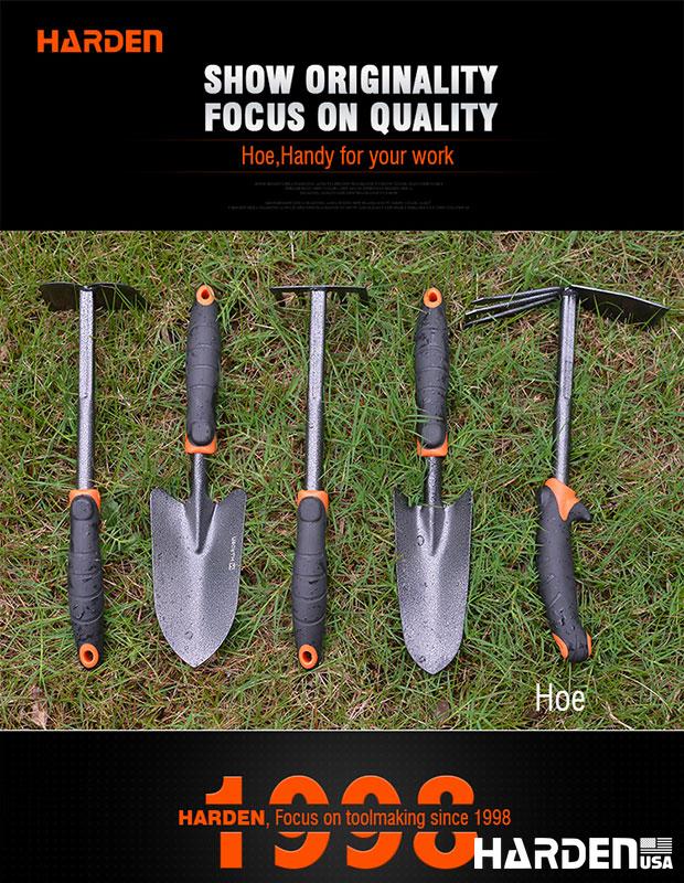 Enxada HARDEN 340 x 100 mm (13,4” x 3,9”) em Aço Carbono com Cabo Ergonômico