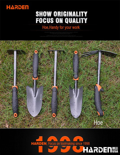 Enxada HARDEN 340 x 100 mm (13,4” x 3,9”) em Aço Carbono com Cabo Ergonômico