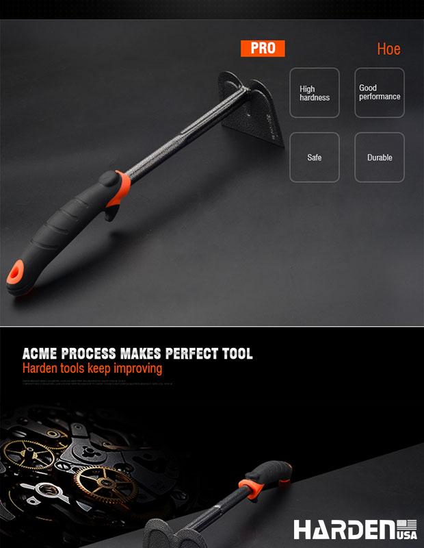 Enxada HARDEN 340 x 100 mm (13,4” x 3,9”) em Aço Carbono com Cabo Ergonômico