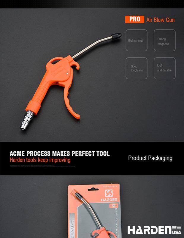 HARDEN Pistola de Ar Comprimido de Alta Pressão – Corpo Inoxidável e Alta Durabilidade