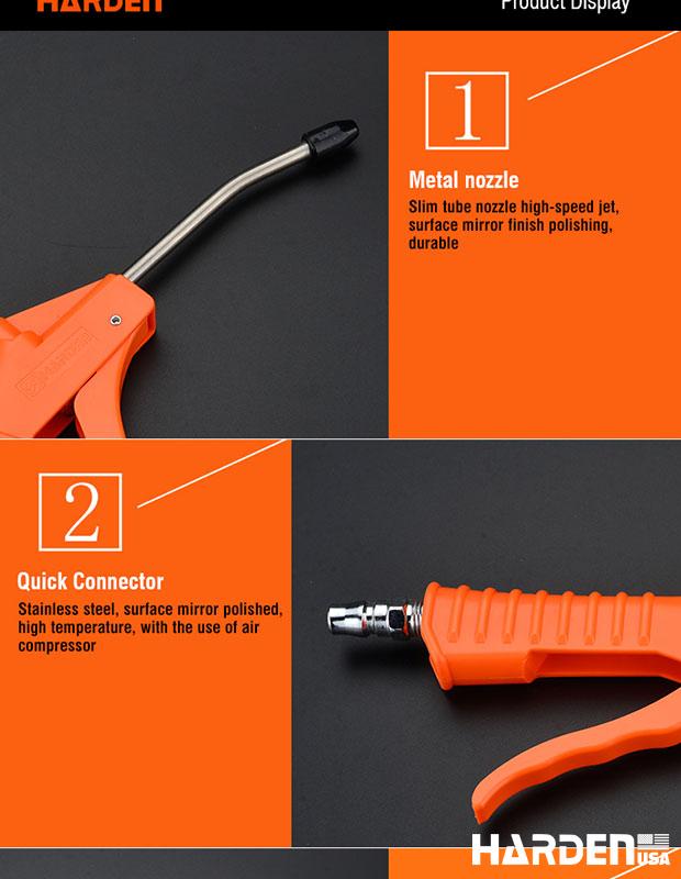 Pistola de Ar Comprimido HARDEN Alta Pressão para Limpeza Profissional
