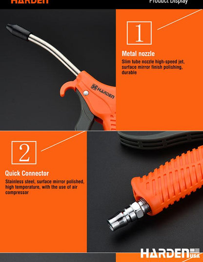Pistola de Ar Comprimido HARDEN Alta Pressão para Limpeza Profissional