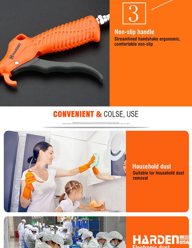 Pistola de Ar Comprimido HARDEN Alta Pressão para Limpeza Profissional