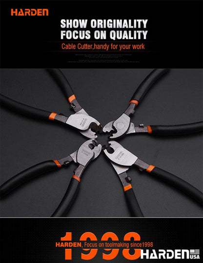 Alicate Corta Cabo HARDEN para Cabos de Cobre e Alumínio – Uso Profissional
