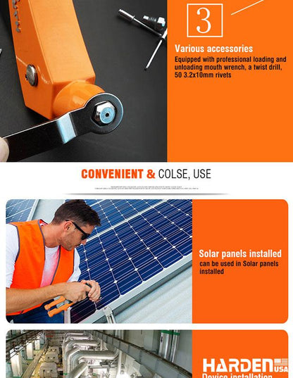 Alicate Rebitador 10,5'' Pro HARDEN para Rebites de 2,4 a 4,8mm