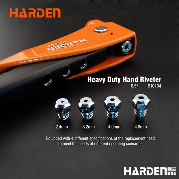 Alicate Rebitador 10,5" Harden – Corpo em Aço Resistente e Cabo Confortável