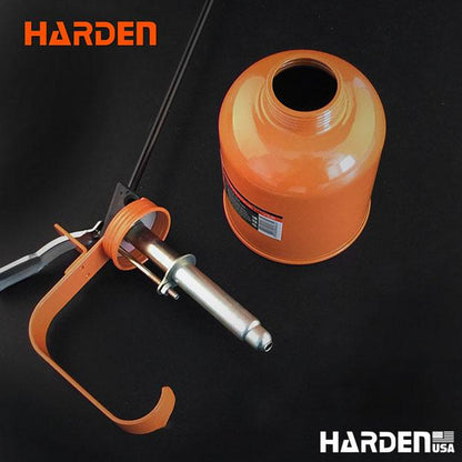 HARDEN Lubrificador Metálico 500 ml com Bico Flexível e Bomba de Latão