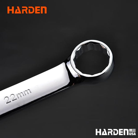 Jogo de Chaves Combinadas HARDEN 10 Peças em Aço Cromo Vanádio 8 a 22 mm