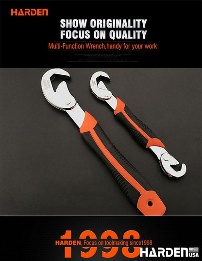 Chave Ajustável Multiuso 9–32 mm HARDEN – Aço de Alta Resistência com Cabo Confortável