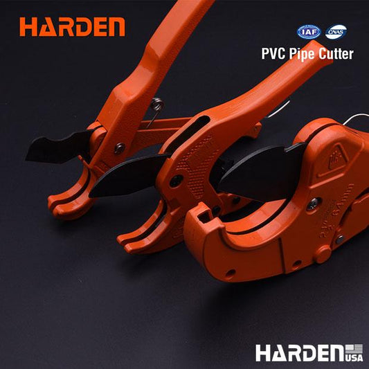 Cortador de Tubo PVC 36–63mm (1.3/8"–2.1/2") HARDEN em Liga de Alumínio com Lâmina em Aço Inox