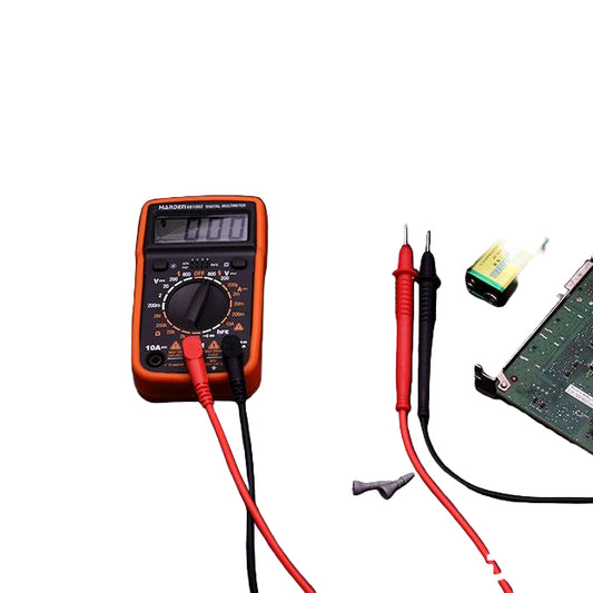 Multímetro Digital Harden Profissional CAT II 600V com Display LCD e Funções Avançadas