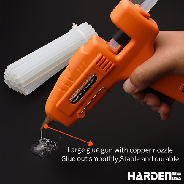 Pistola de Cola Quente e Bastões de Reposição Harden – 30W, 60–100W e Bastões 150 mm e 200 mm