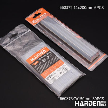 Pistola de Cola Quente e Bastões de Reposição Harden – 30W, 60–100W e Bastões 150 mm e 200 mm