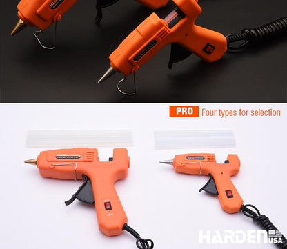Pistola de Cola Quente e Bastões de Reposição Harden – 30W, 60–100W e Bastões 150 mm e 200 mm