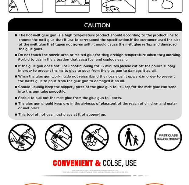 Pistola de Cola Quente e Bastões de Reposição Harden – 30W, 60–100W e Bastões 150 mm e 200 mm