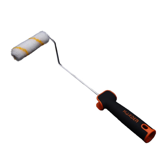 Rolo de Pintura HARDEN 4" em Poliéster e Acrílico com Cabo Ergonômico em TPR – Ideal para Pintura Residencial e Profissional