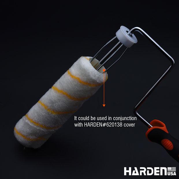 Rolo de Pintura 9'' Harden com Cabo Emborrachado – Para Superfícies Externas e Rugosas