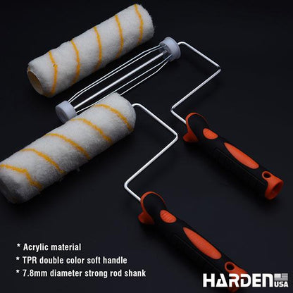Rolo de Pintura 9'' Harden com Cabo Emborrachado – Para Superfícies Externas e Rugosas